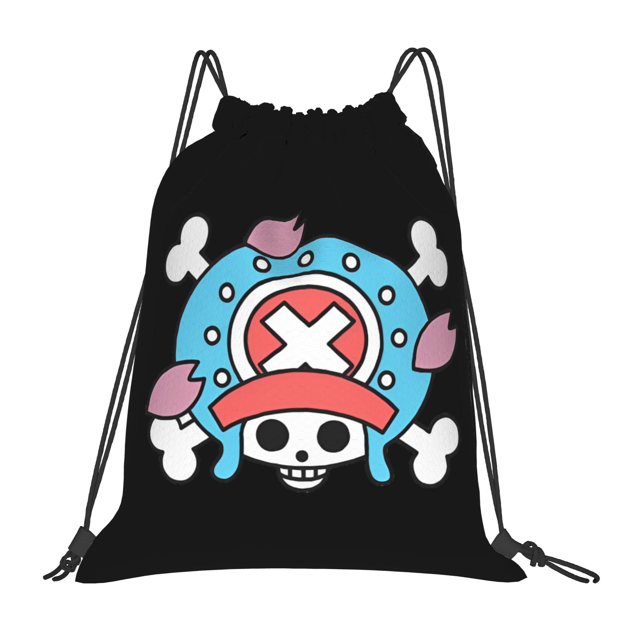 Drawstring Gym Bag - Tony Tony Chopper One Piece Flag