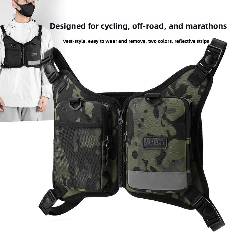 Canvas Backpack Casual - Tactical Camouflage Backpack Men's Vest Bag