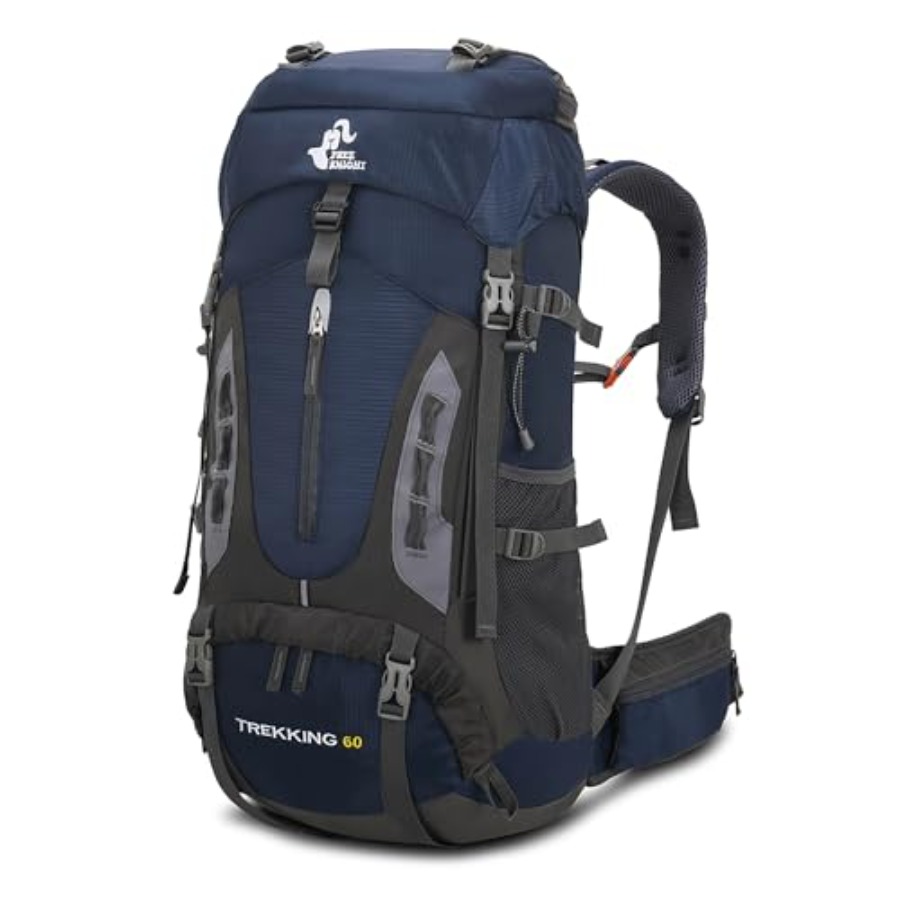 Hiking Backpack Waterproof - 60L Hiking Camping Backpack with Rain