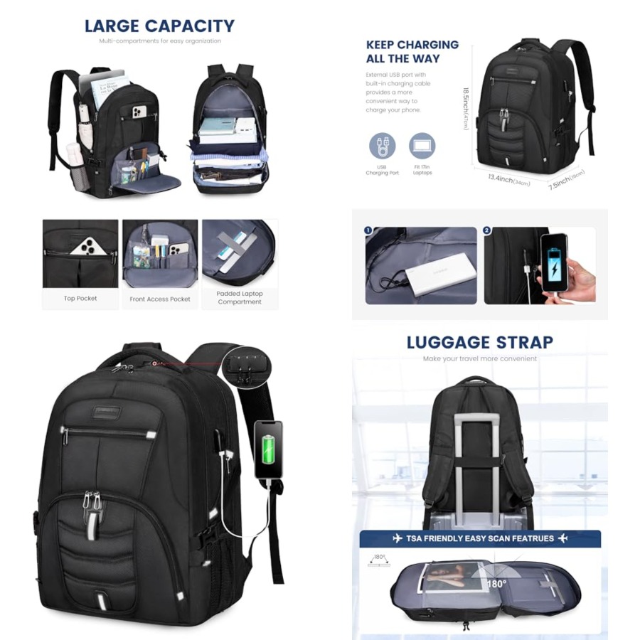Travel Backpack Anti Theft - Travel Laptop Backpack Waterproof Anti Theft