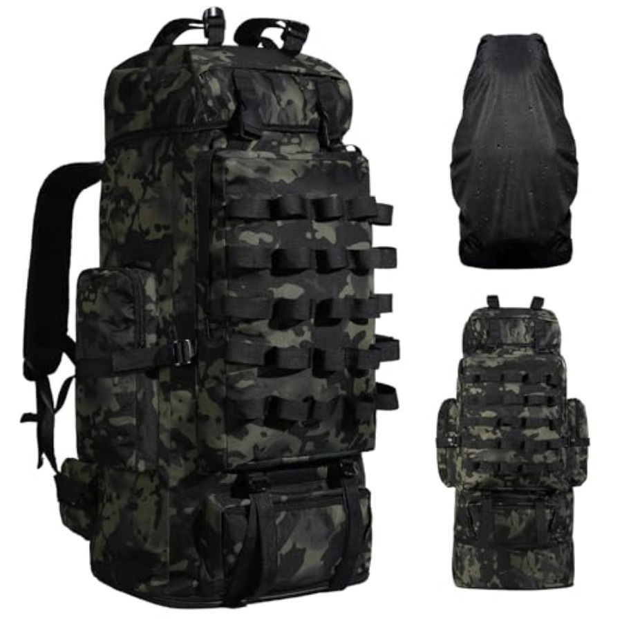 70L/100L Camping Hiking Backpa - Rain Cover Backpack recension och pris