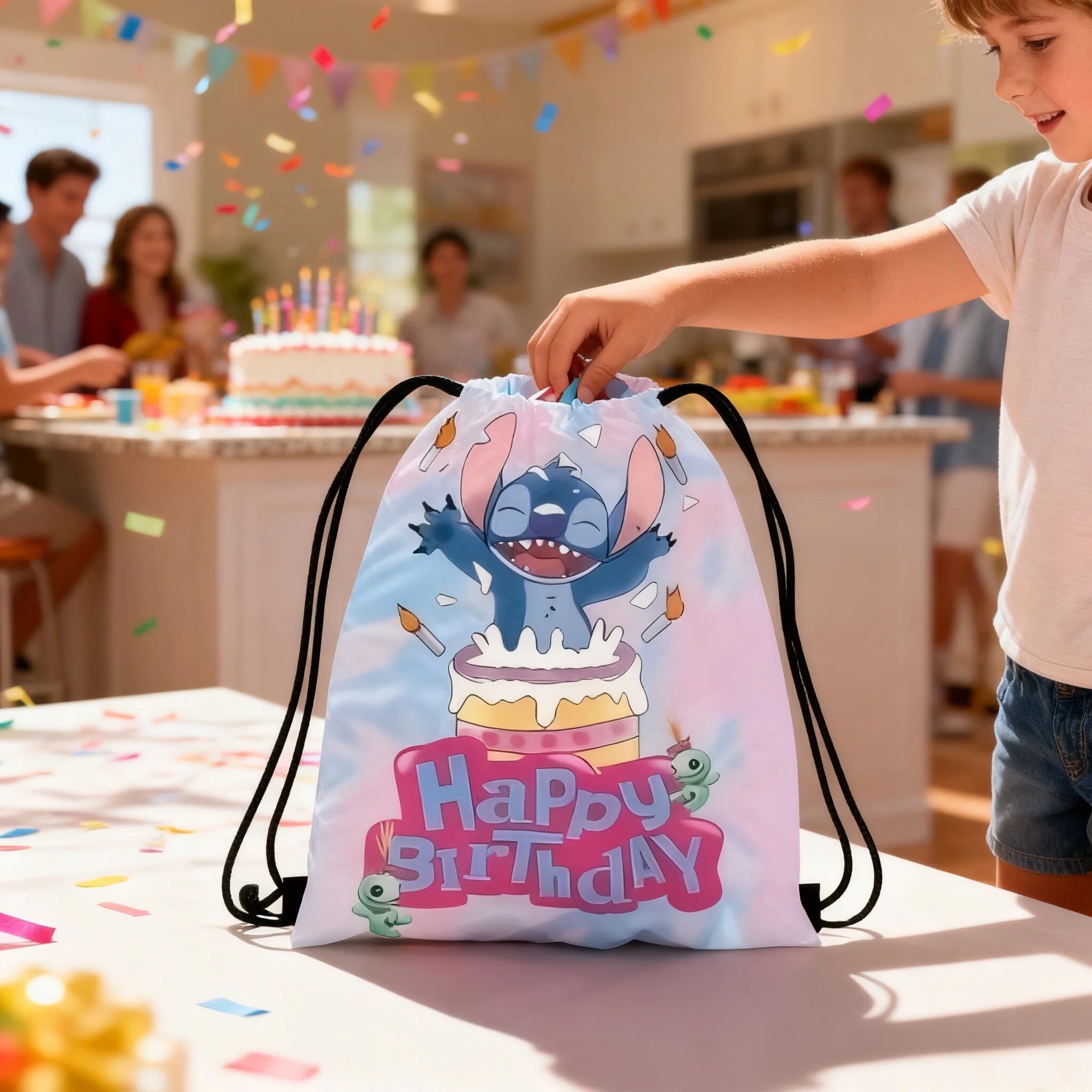 Disney Stitch Storage Bags Set - Drawstring Gym Bag recension och pris