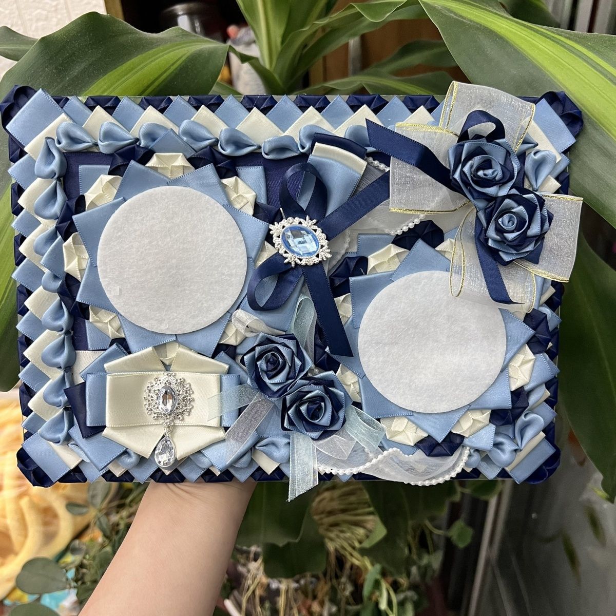 ribbon lace hand made Flower F - Backpack Insert Organizer recension och pris
