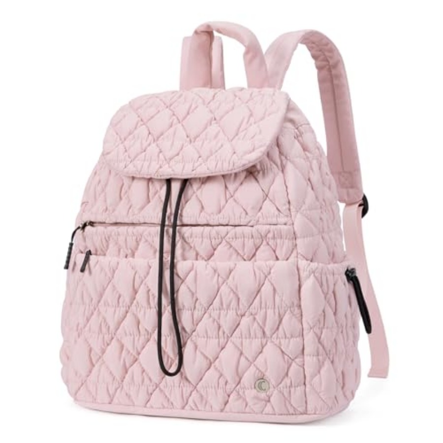 CLUCI Puffy Quilted Backpack P - Canvas Backpack Casual recension och pris