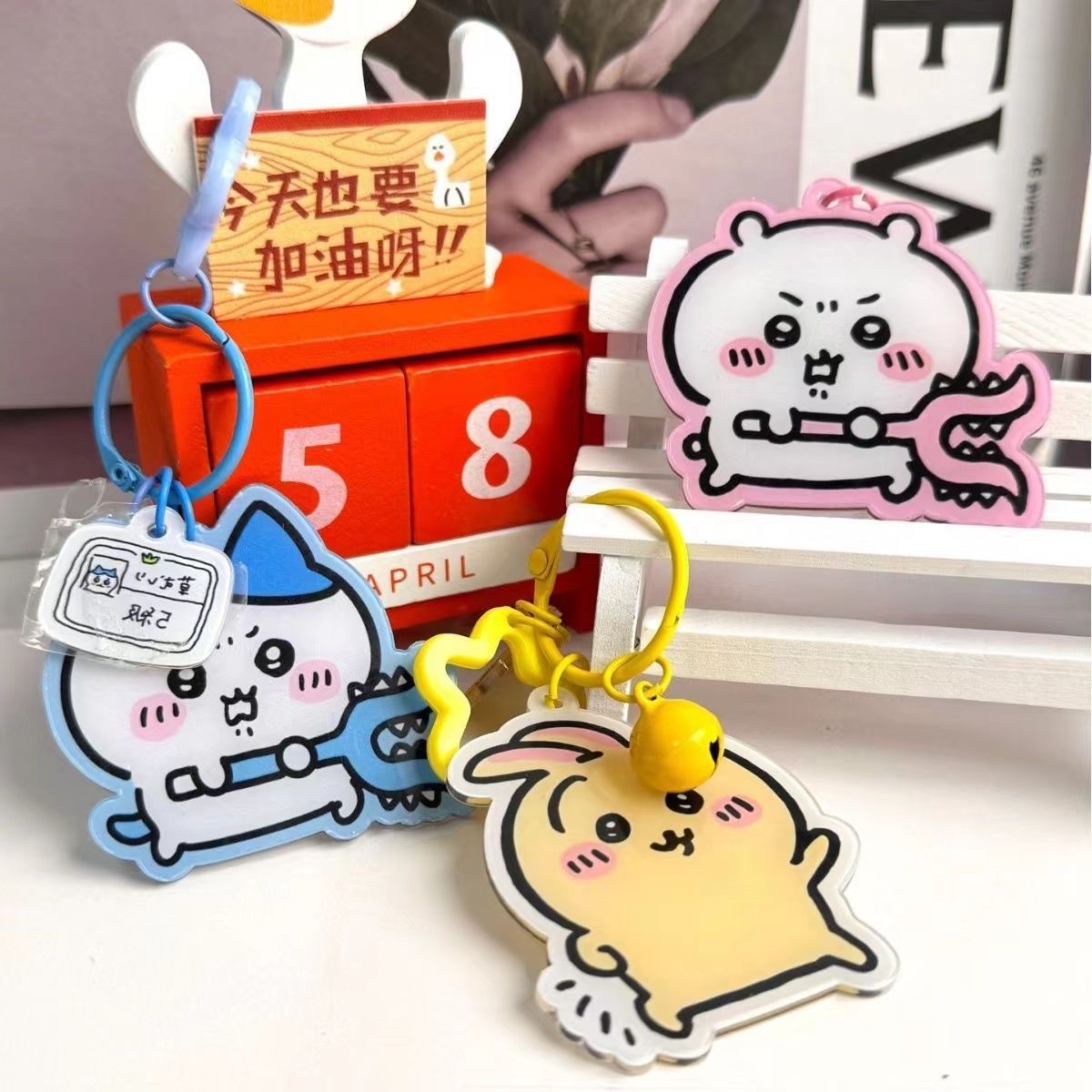 Kawaii Anime Chiikawa Keychain - Mini Backpack Purse recension och pris