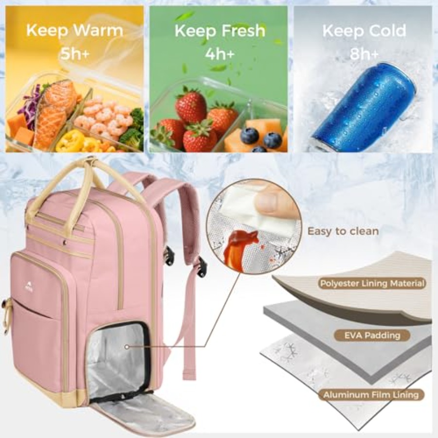 Lunch Backpack for Women, Teac - Laptop Backpack 15.6 recension och pris