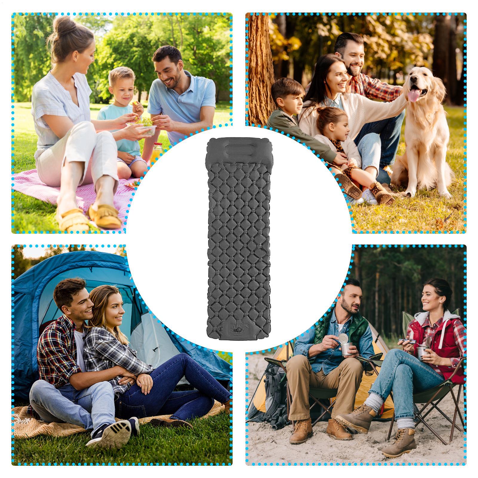 Inflatable Camping Pad Foldabl - Hiking Backpack Waterproof recension och pris
