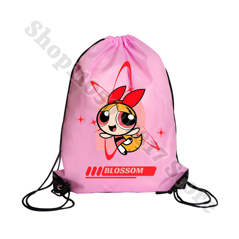 Kawaii The Powerpuffs Girls Ca - Drawstring Gym Bag recension och pris