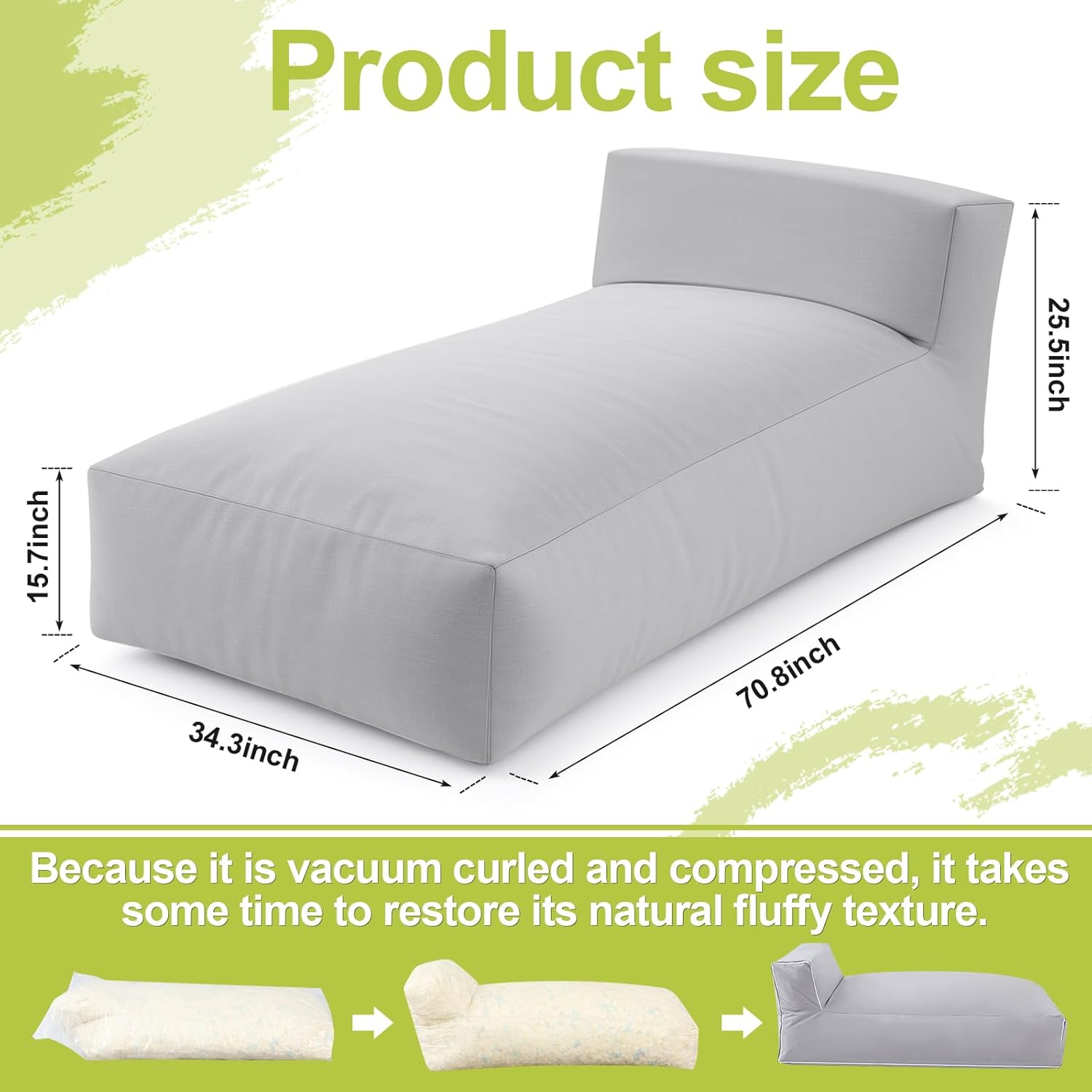 Outdoor Bean Bag Lounger Chair - Hydration Pack Outdoor recension och pris