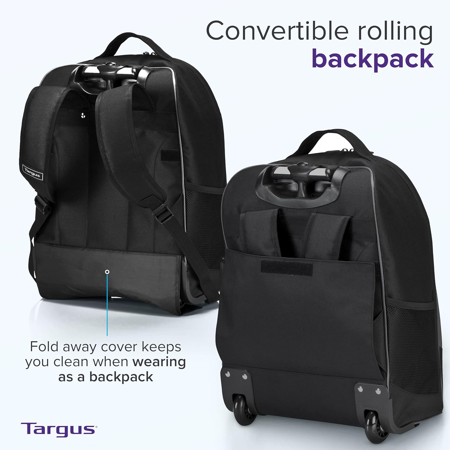 16-Inch Rolling Laptop Backpac - Laptop Sleeve Removable recension och pris