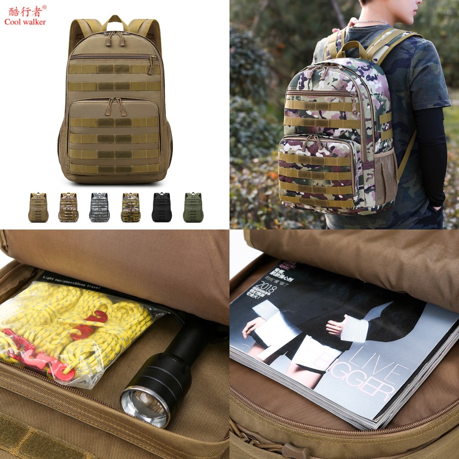 【New Arrival】Camouflage Tactic - Rucksack Military Style recension och pris