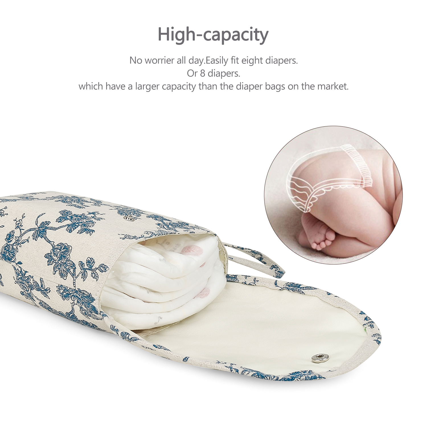 Baby Diaper Bag Reusable Mommy - Backpack Diaper Bag recension och pris
