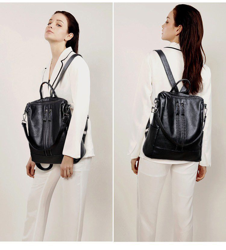 Women Soft Leather Backpack Sc - Travel Backpack Anti Theft recension och pris