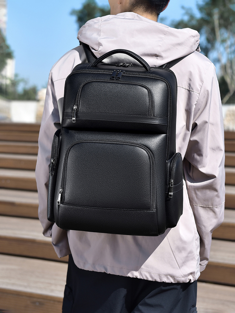 Men's Fashion Backpack PU Leat - Laptop Backpack 15.6 recension och pris