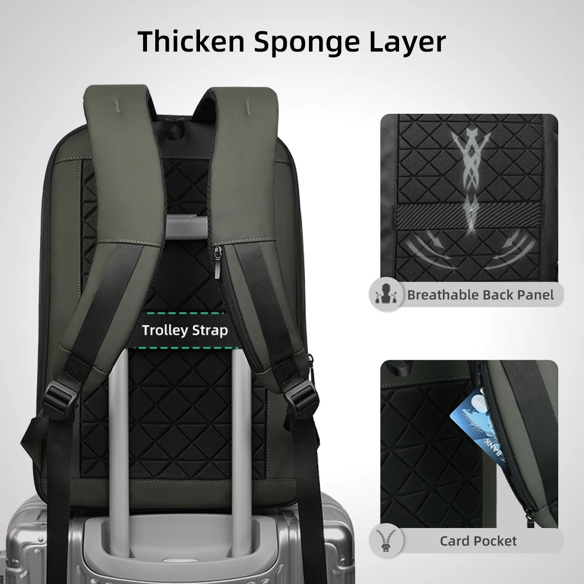 HK Expandable Business Backpac - Laptop Backpack 15.6 recension och pris