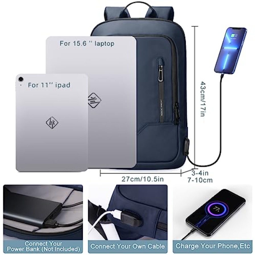 Backpack for Men Business Slim - Travel Backpack Anti Theft recension och pris