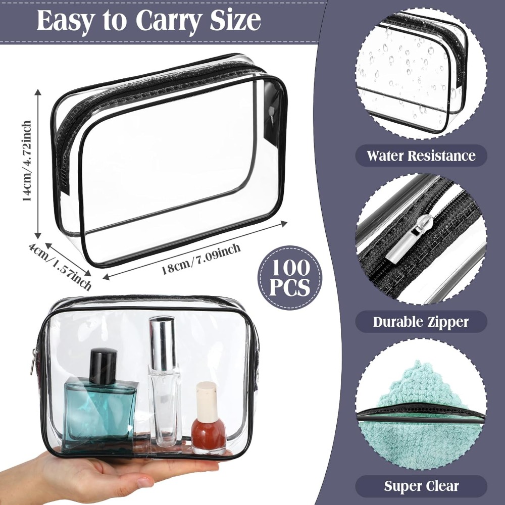100 Pcs Clear TSA Approved Toi - Fashion Backpack Women recension och pris
