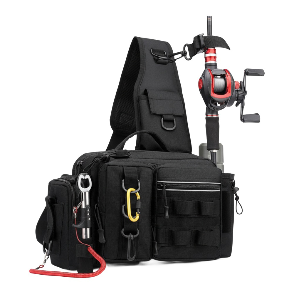 Fishing Backpack with Rod Hold - Hiking Backpack Waterproof recension och pris
