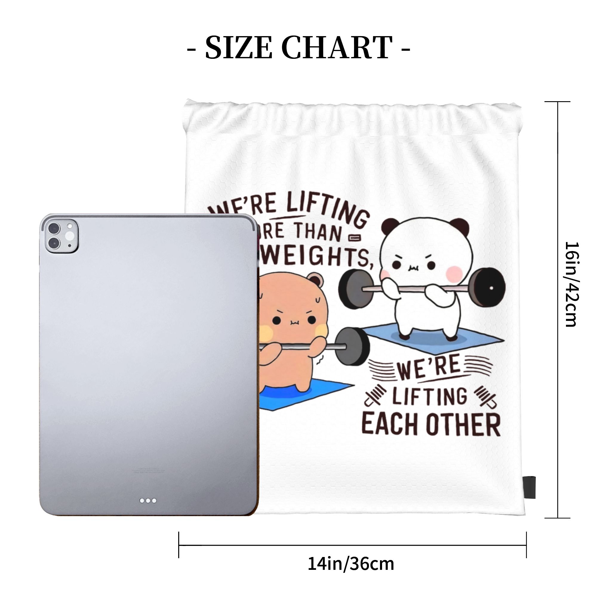 Bubu Dudu Lifting Each Other I - Drawstring Gym Bag recension och pris