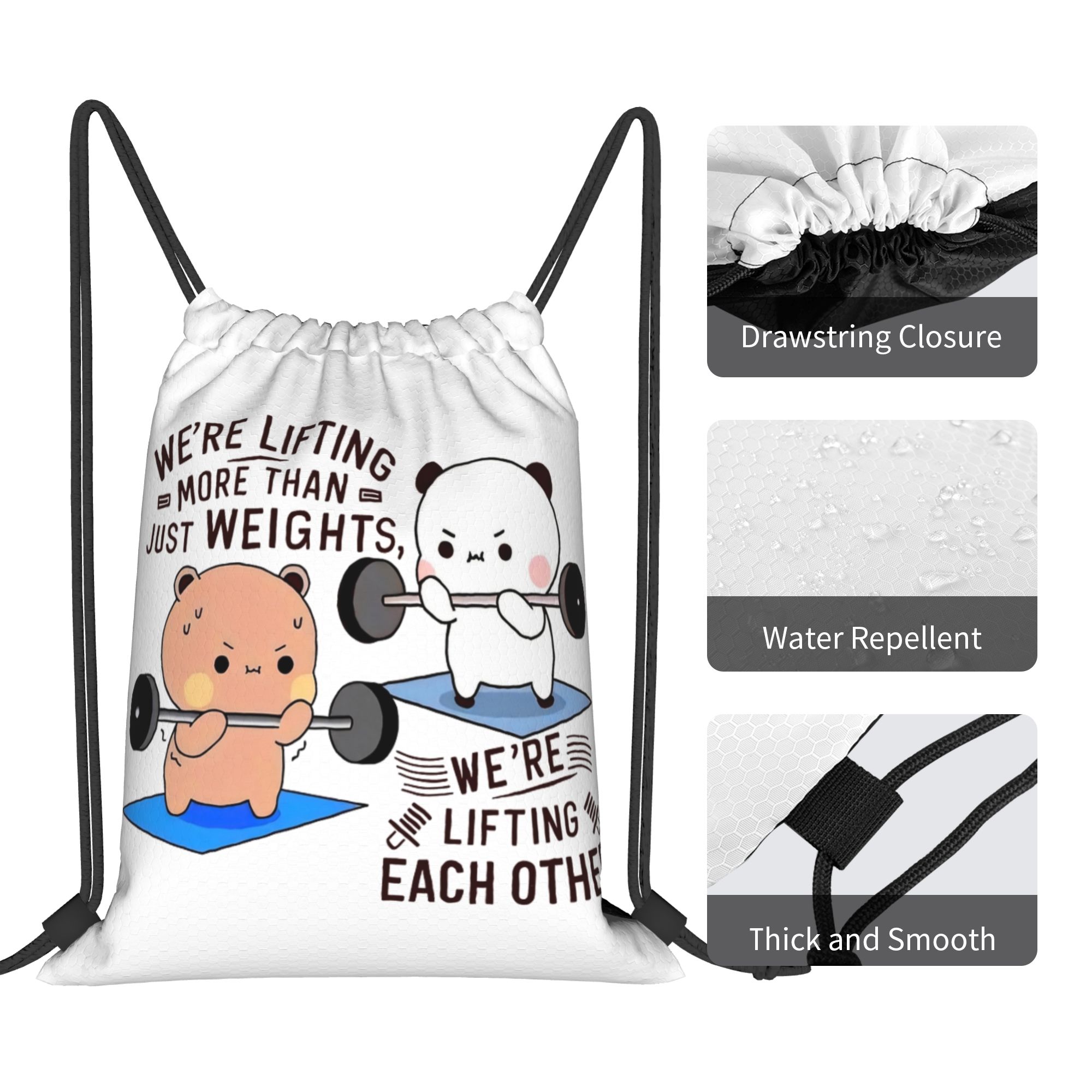 Bubu Dudu Lifting Each Other I - Drawstring Gym Bag recension och pris