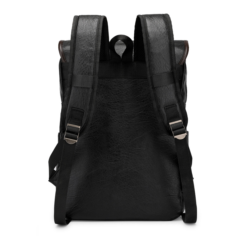 Vintage Leather Laptop Backpac - Business Backpack Brief recension och pris
