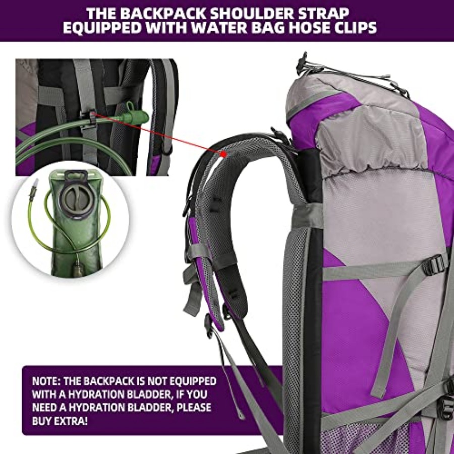 70L Hiking Backpack with Rain  - Rain Cover Backpack recension och pris