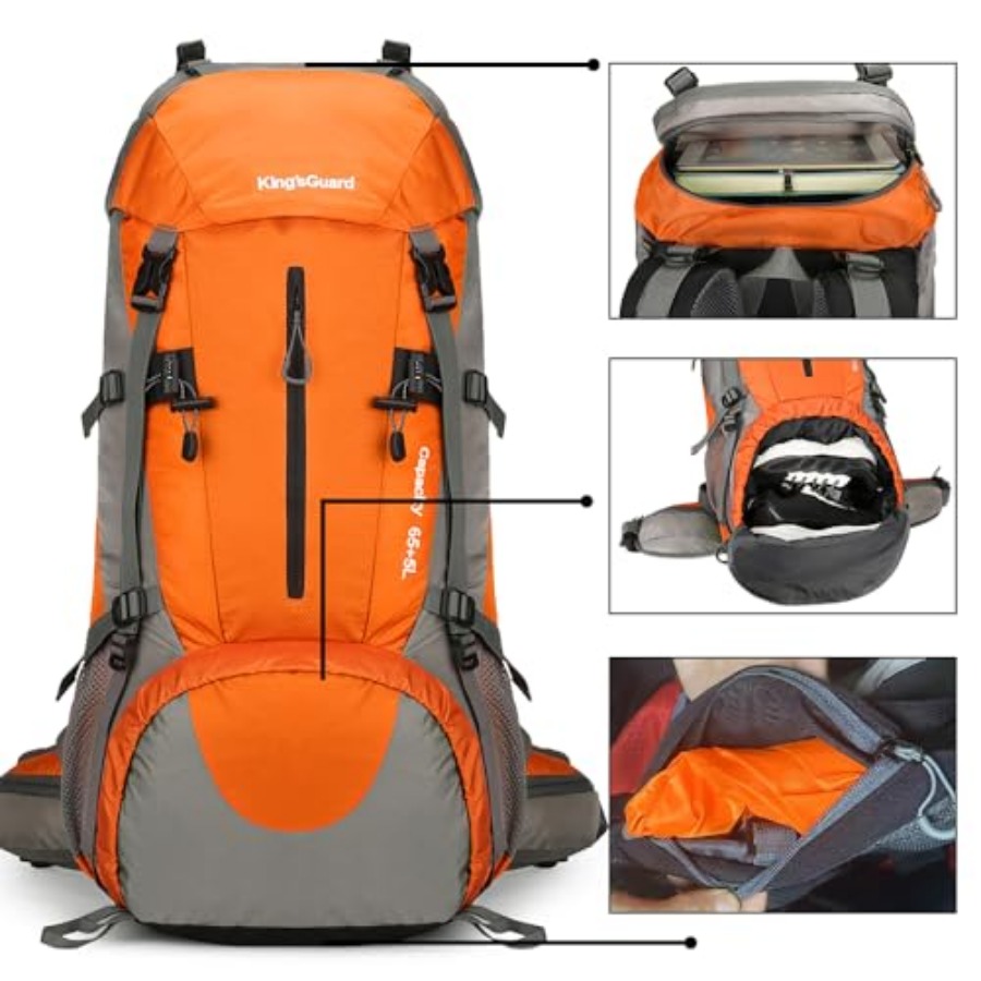 70L Hiking Backpack with Rain  - Hiking Backpack Waterproof recension och pris