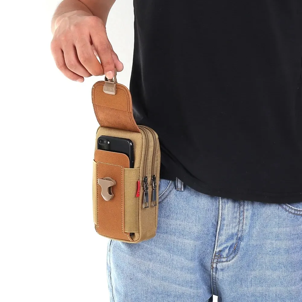 Unisex Belt Pouch Mobile Phone - Canvas Backpack Casual recension och pris