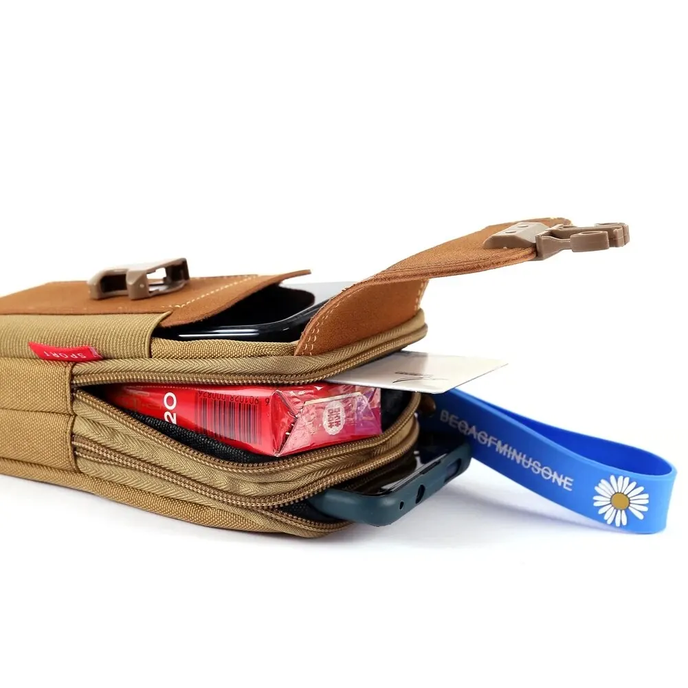 Unisex Belt Pouch Mobile Phone - Canvas Backpack Casual recension och pris