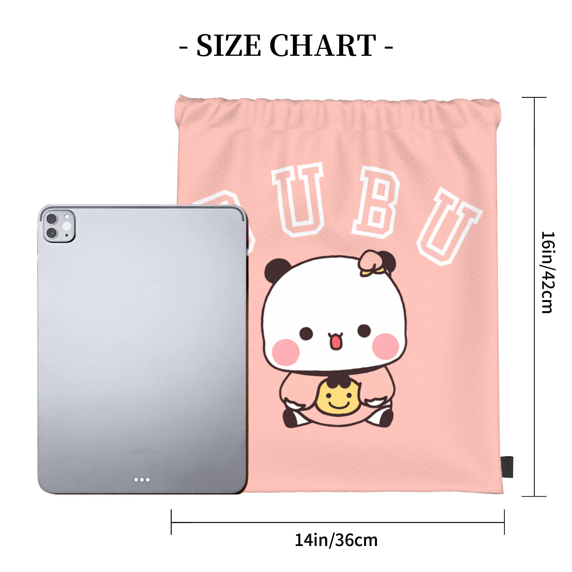 Bubu Dudu Cute Bear Drawstring - Drawstring Gym Bag recension och pris