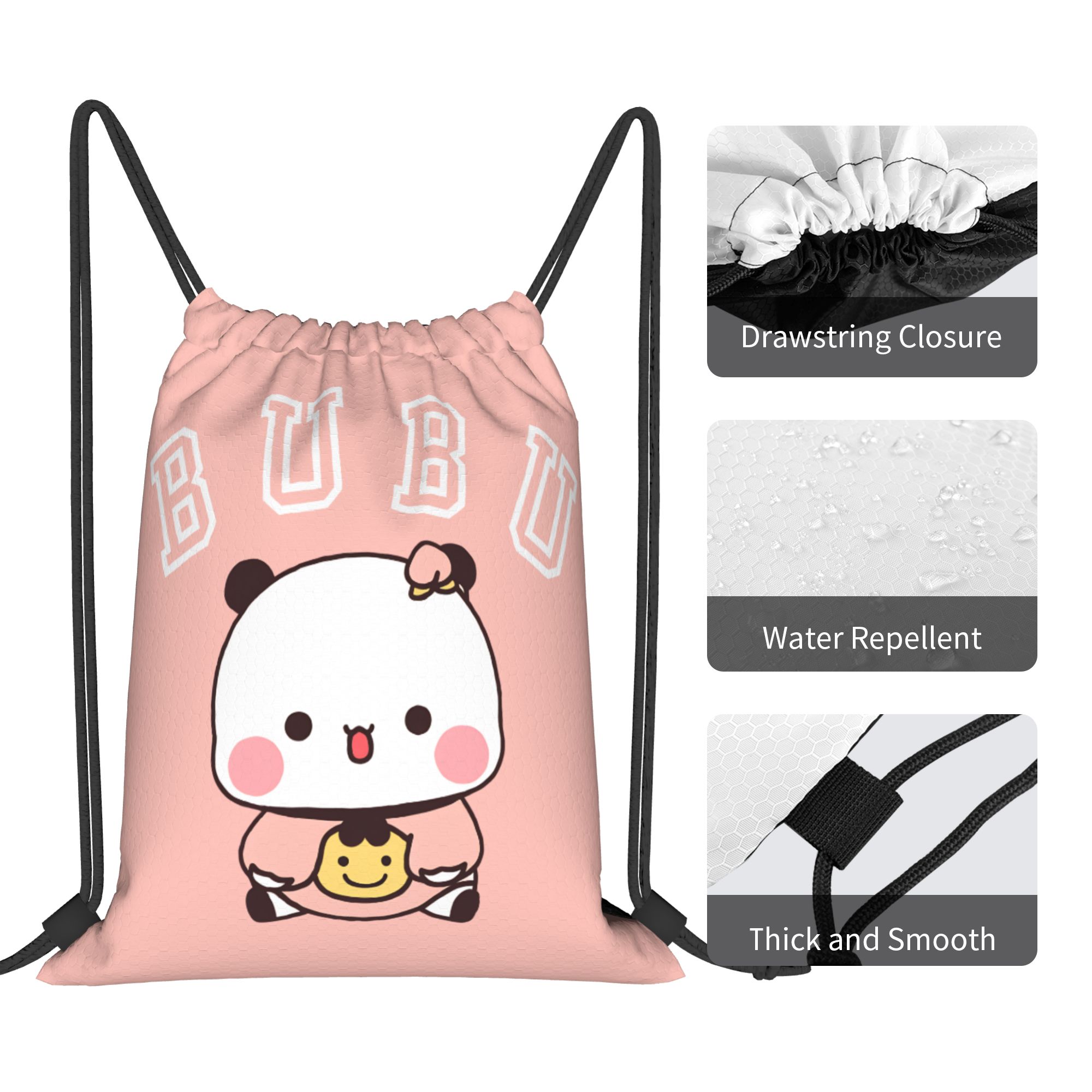 Bubu Dudu Cute Bear Drawstring - Drawstring Gym Bag recension och pris