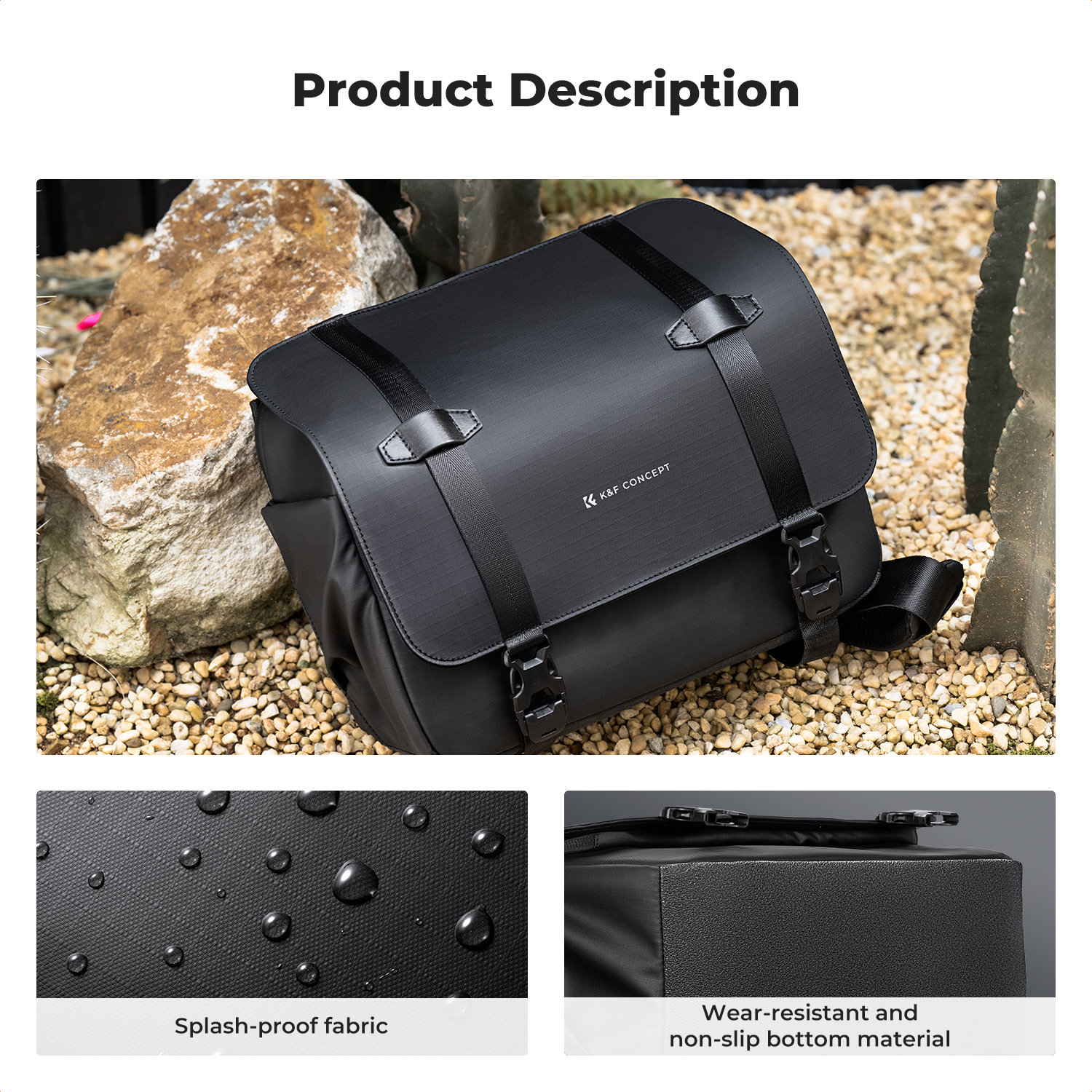 K&F CONCEPT 10L Camera Sling B - Rain Cover Backpack recension och pris
