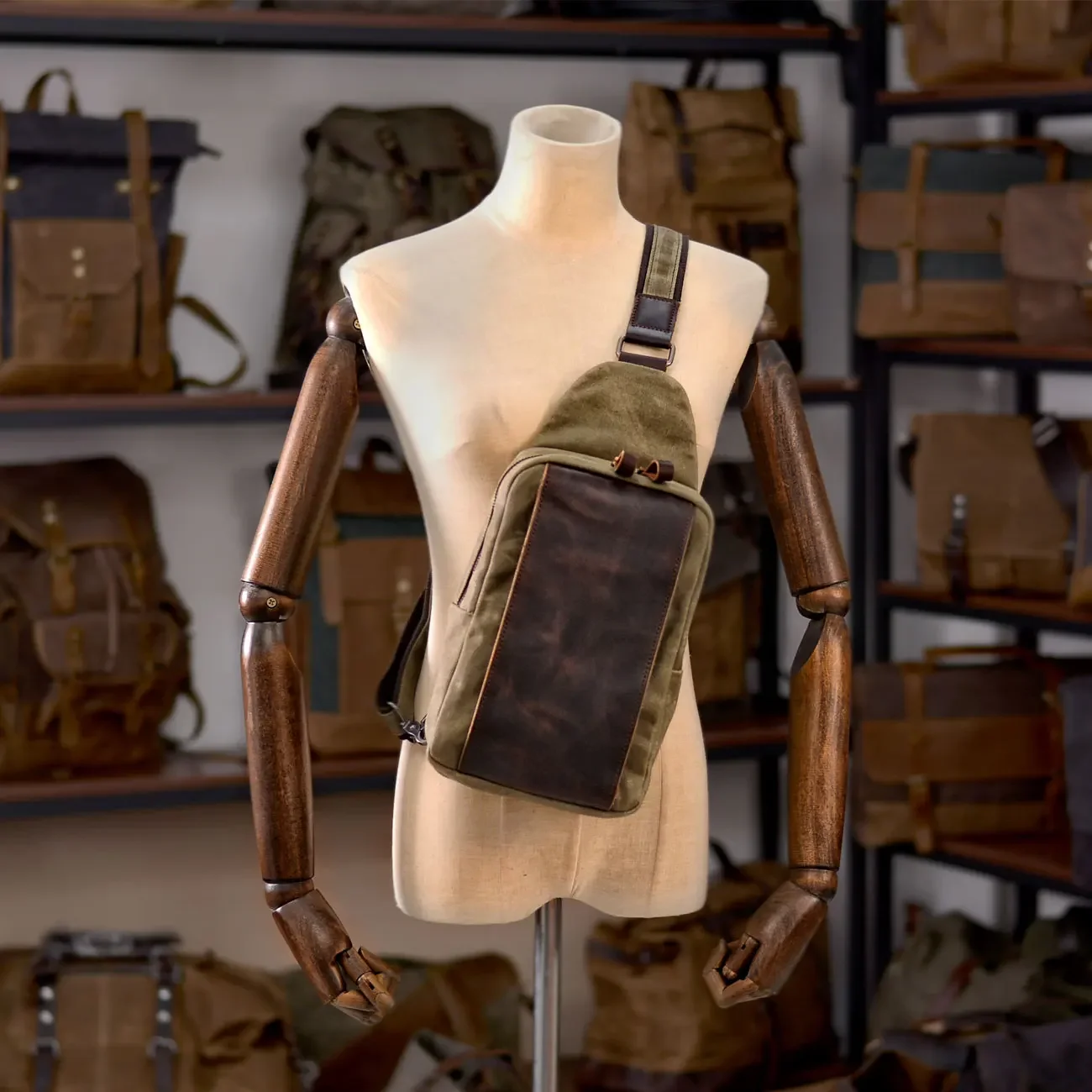 Casual Men's Vintage Waxed Can - Hiking Backpack Waterproof recension och pris