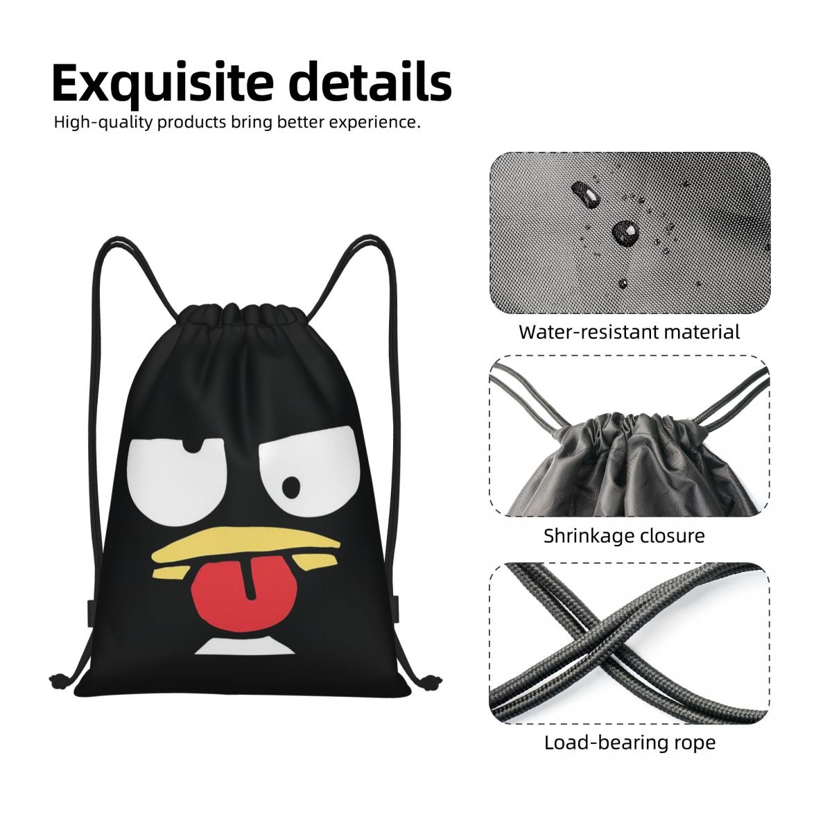 Badtzs Marus  Penguin Drawstri - Drawstring Gym Bag recension och pris